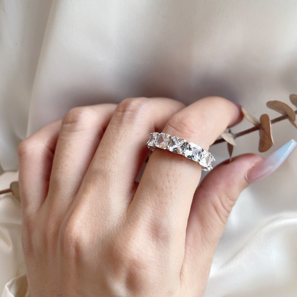 Crystal Square Ring