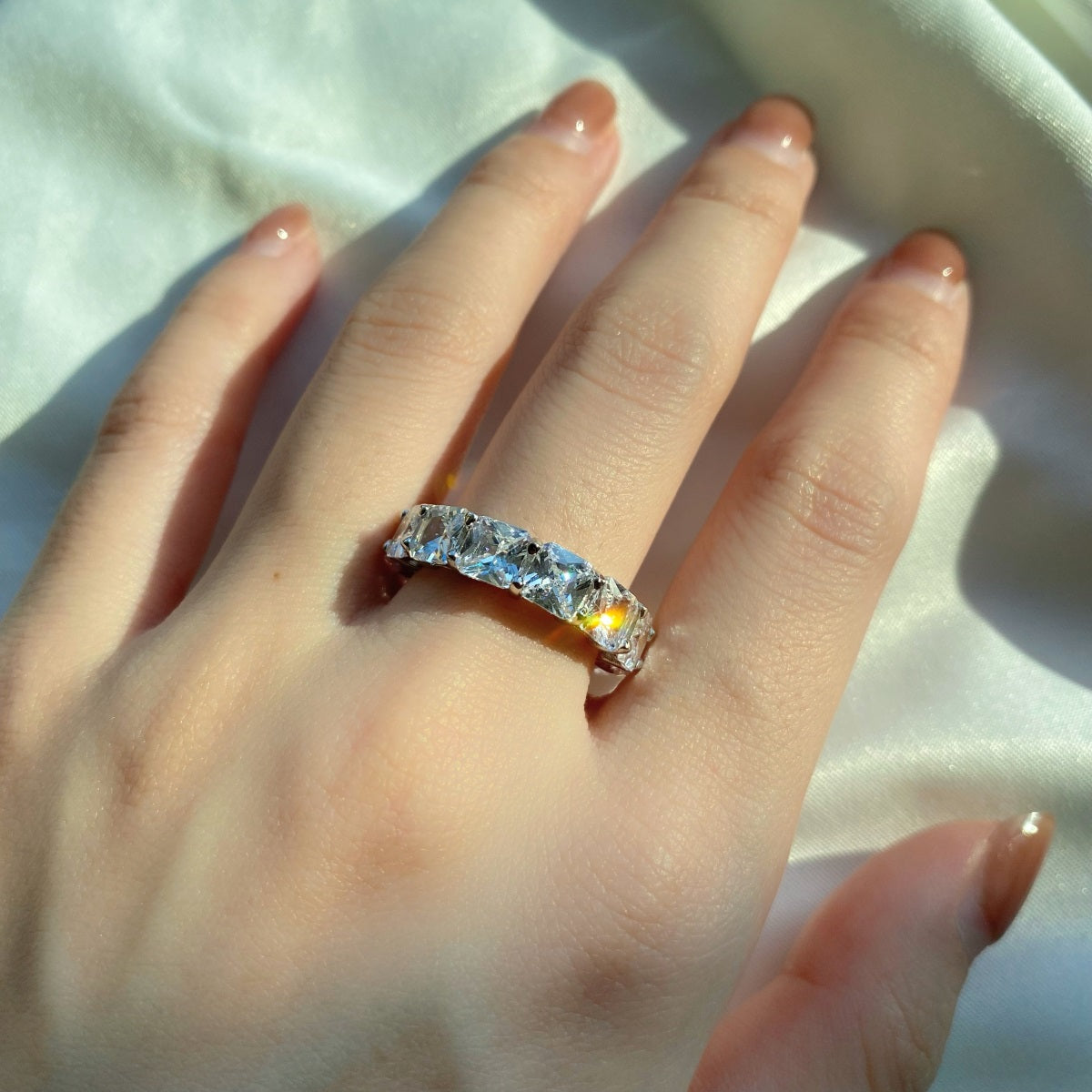 Crystal Square Ring