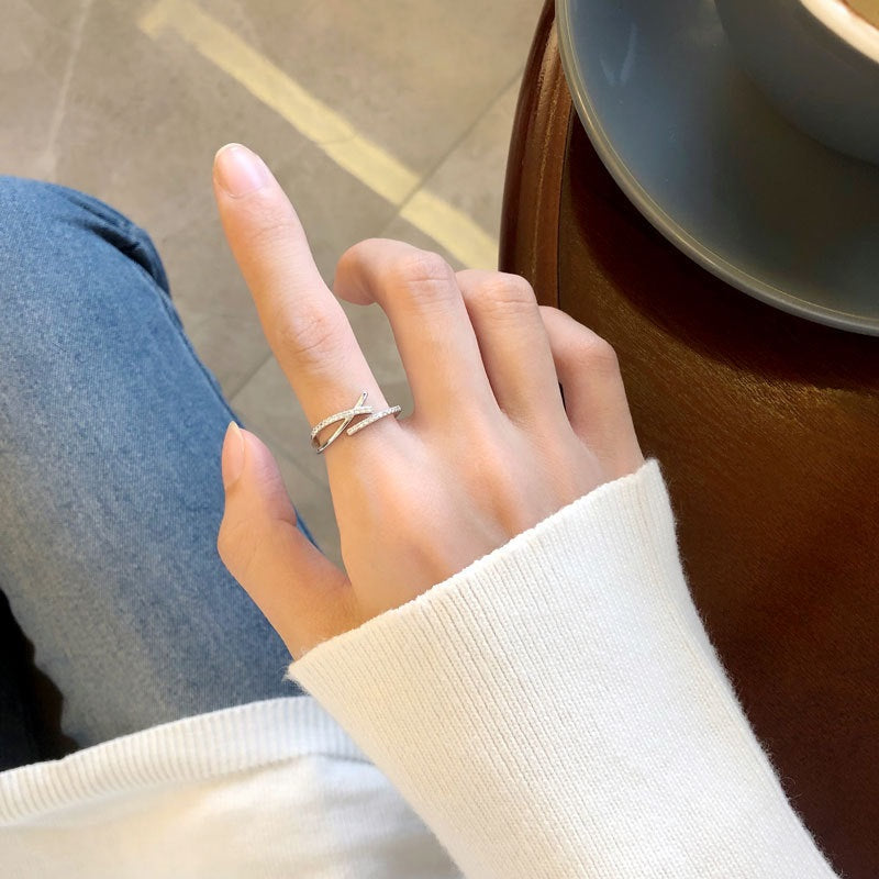 Infinity Crystal Ring