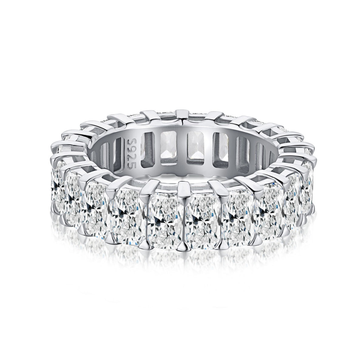 Crystal Square Baguette Ring
