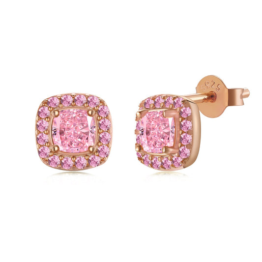 Pink Crystal Earrings